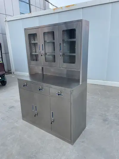 SS GARAGE STORAGE UTILITY CABINET HEAVY DUTY TOOL LOCKER 1218243, View more