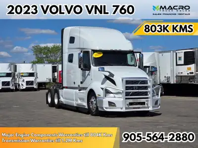 Welcome to Macro Truck Sales! 2023 Volvo VNL 760 803K Kms D13 HP 455 I- Shift Automatic Transmission...