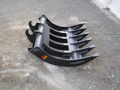 Arrow-West Equipment Ltd NEW FMS 36" EXCAVATOR BRUSH RAKE WITH QUICK ATTACH TO FIT SERIES 50 MACHINE...
