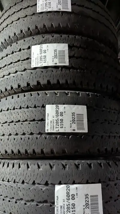 SET OF 4X FIRESTONE TRANSFORCE AT TAG # 20235 Size: 285/60/18 285/60/18 Excellent condition Pressure...