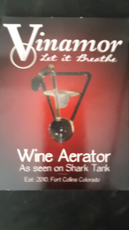 New in Box! As seen on Shark Tank The Vinamor wine aerator in Kitchen & Dining Wares in Oshawa / Durham Region - Image 4