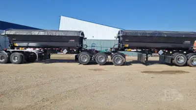 *Order Yours Today!!! RockR Gravel Side Dump Trailers Hardox Tub - lightest and strongest on the mar...