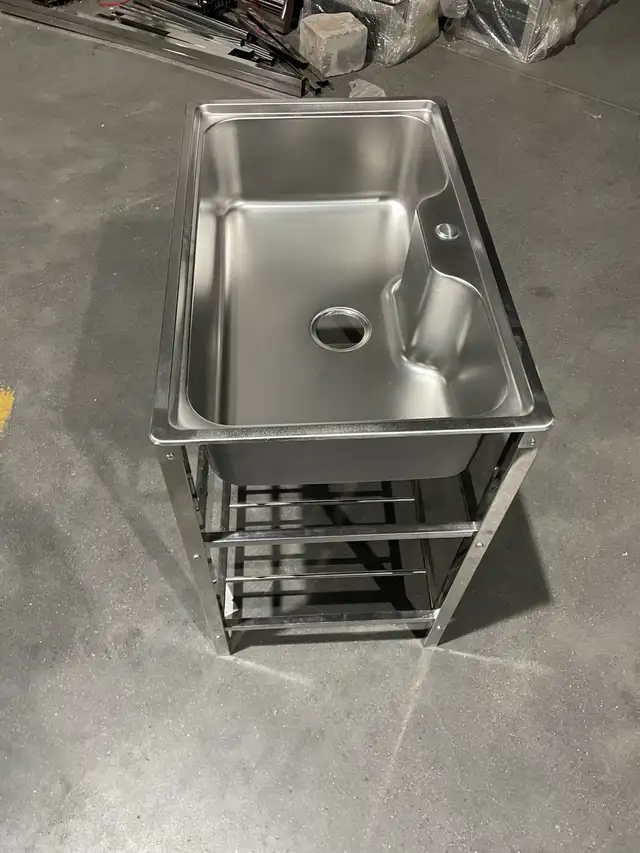 SS HAND WASH SINK WALL MOUNTED FOOD SAFE WASH STATION 1218239 in Other in Regina - Image 4