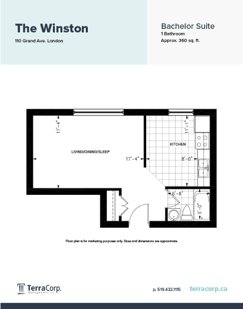 Cozy Bachelor Apartment for Rent Near Downtown & Wortley Village