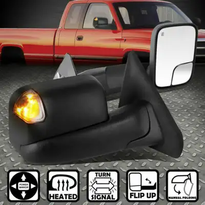 Product Description These Tow Mirrors are designed to replace the factory mirrors and will install j...