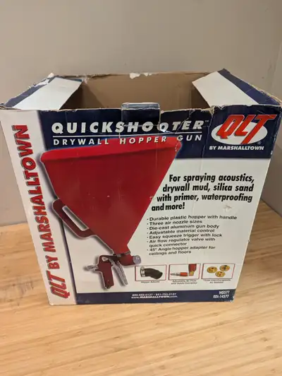Drywall ceiling texture sprayer with 24" knockdown knife., View more