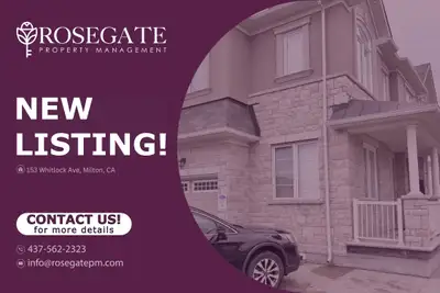 All-Inclusive 2-Bedroom Basement Apartment with Parking – Milton Welcome to 153 Whitlock Avenue, Mil...