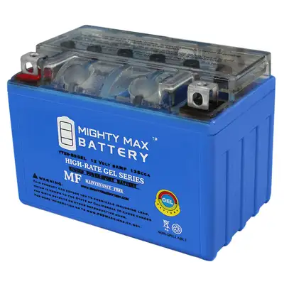 Motorcycle BatteryMighty Max Battery YTX9-BSGEL -12 Volt 8 AH,, View more