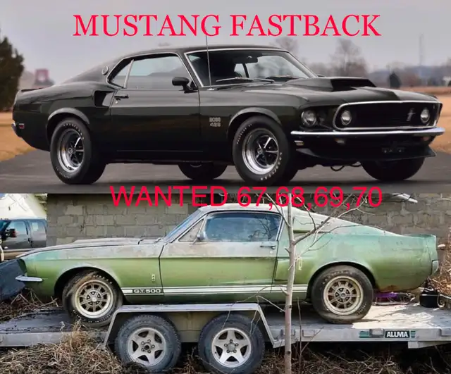 iso ford mustang fastback 1967 1968 1969 any condition wanted in Classic Cars in Downtown-West End - Image 2
