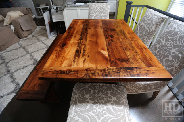 Ontario Barnwood Pedestal Tables / www.table.ca in Dining Tables & Sets in Cambridge - Image 3