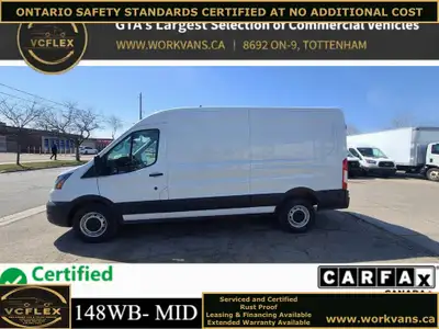 More Mid/High Roof Cargo Vans Available! 2020 Ford Transit T-250 148in. Wheel Base Mid Roof Cargo Va...
