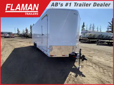 2026 ROYAL 8'X20' + 2' V-NOSE ENCLOSED CARGO TRAILER Color: White (2) 5200lb Lippert Spring Axles Ti...