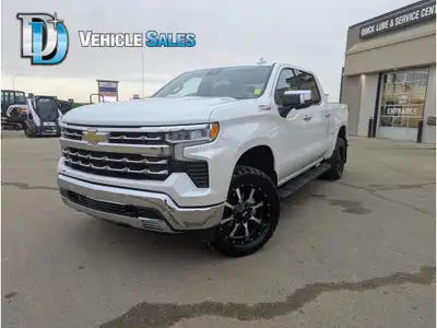 2022 Chevrolet Silverado 1500 LTZ, 3.0L I6 Duramax Diesel Engine, Aftermarket rims and NEW Tires, Cr...