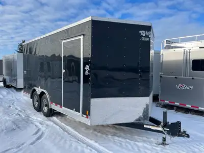 2023 Big 10 TA4 Cargo 8x16 + 24" V nose Interior Length: 16 + 24"V Width: 8' (78" Between Fender Wel...
