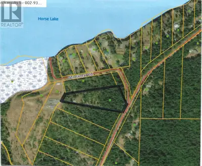 Private 5 acre property on paved road, nicely treed with a mix of mature Fir and Spruce. Driveway an...