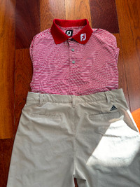 Golf- Men’s Footjoy shirt , shorts