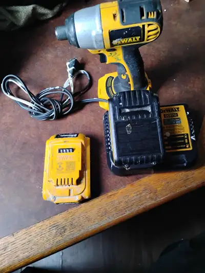 De Walt batteries and charger, View more