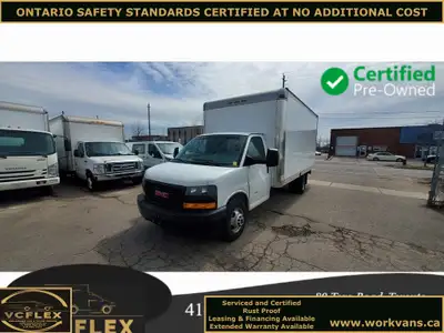 Torontos Largest Selection of Certified Pre-Owned Cube Vans - 2018 GMC Savana G3500 - 16Ft Box - Equ...