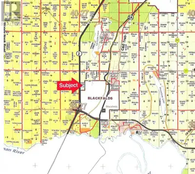 73.19 ACRES of development land located east of Highway 2 in the Town of Blackfalds. Presently has I...