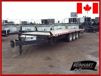 2026 Canada Trailers 8.5x26 10.5 Ton Hydraulic Tilt Trailer 22,680LB GVWR, 3 7000LB Axles with Easy...
