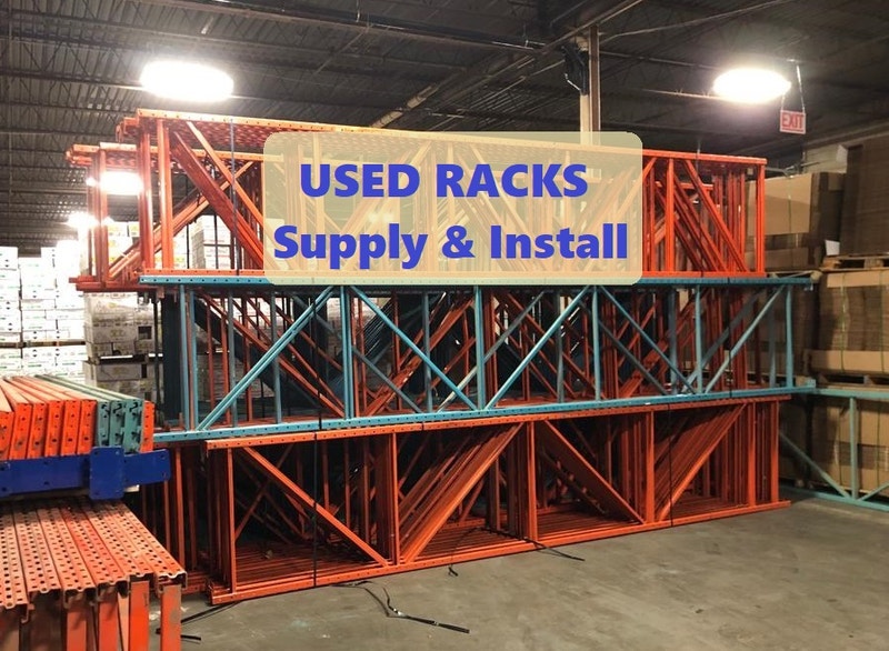 Warehouse pallet rack used racking SUPPLY AND INSTALL DO IT ALL