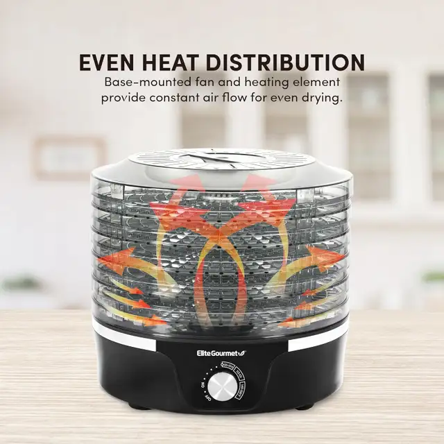 NEW ELITE GOURMET FOOD DEHYDRATOR 1016437 in Irons & Garment Steamers in Lethbridge - Image 4