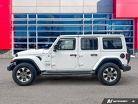 Clean CarFax, Beautiful Bright White 2023 Jeep Wrangler Sahara 4X4, 8-Speed Automatic, Fuel Efficien... (image 1)