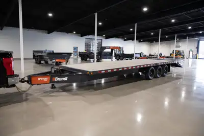Brandt 11 Ton, 24’ Deckover Flatbed Trailer, Model: UGR 1526 / UPR 1124 Performance and Premium Trim...