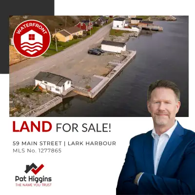 59 Main Street | Lark Harbour A Pat Higgins RE/MAX Listing! This level, waterfront lot in Lark Harbo...