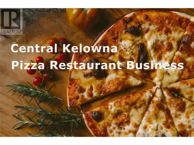 Great pizza restaurant business for sale in a prime central location near Downtown and the new UBCO...