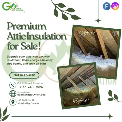 Attic Insulation for Sale !, View more
