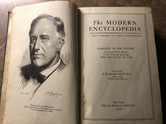 Encyclopédie anglaise "The Modern Encyclopedia 1934 AH McDannald dans Autre  à Saguenay - Image 4