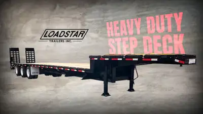 Heavy Duty Step Deck Trailer Not all step decks or drop decks are made the same. When a stock traile...