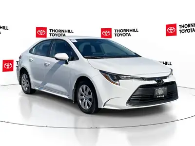Thornhill Toyota Proudly Presents This White 2025 Toyota Corolla with LE CVT Package, Featuring an O...