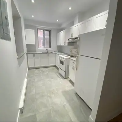 4.5 (2 chambres) de grande taille complètement rénové dans Côted