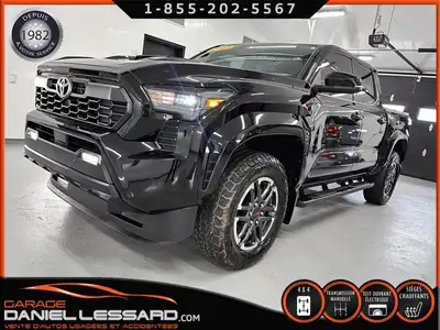 TOYOTA TACOMA TRD SPORT+ 4X4 DOUBLECAB BTE 5' MANUELLE SHORT BOX, MAG 18" TOIT VOLANT+SIÈGES CHAUF V...