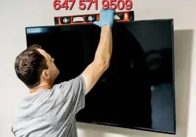 Tv Wall mount  / Installation and Handyman Services 647 571 9509, View more