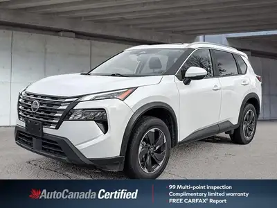 Embrace versatility and advanced technology with this pristine White 2024 Nissan Rogue SV Moonroof S...