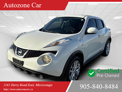 This 2012 Nissan Juke (JAPANESE)is a reliable SUV with a stylish white exterior and a sleek black in...