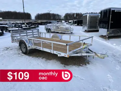 Legend Aluminum Open Deluxe Trailer is $5,185.00 or $103.69/month! Ord: 72698 - Ser: 5WMBF1418T10169...