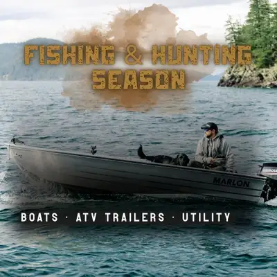 Fall Outdoor Sale | For Fishing & Hunting Season Boats • Tub Trailers • Utility North-side 14611 - 1...