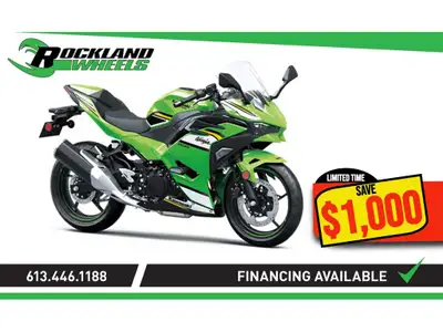 Kawasaki NINJA 500 SE KRT - call us for the best deal!! 2025 La Kawasaki Ninja 500 de 2025 offre une...
