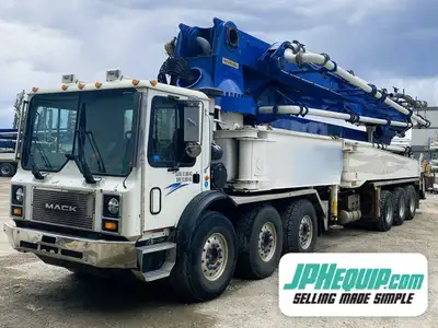 2007 Alliance 55M Concrete Pump on 2007 Mack MR668S WE SHIP DIRECT TO YOU, USA, and Worldwide!! Fina...