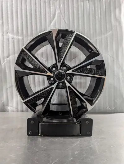 Set of new aftermarket Audi / Machined 19"x8.5"ET:35 5x112 C.B:66.56 including 4 center caps 19x8.5E...