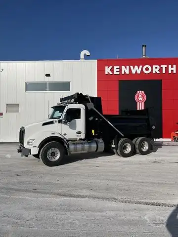 2026 SUPER WHITE T880 TANDEM WITH 15.5' BLACK BRANDON DUMP BODY, READY TO GO TO WORK 2026 SUPER WHIT...