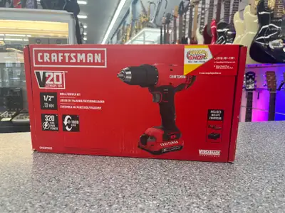 Craftsman V20 1/2 Cordless Drill Driver Kit Item# 1411208 -Includes charger and 2 batteries -New ope...