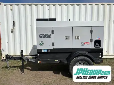 2016 Wacker Neuson G25 Diesel Generator Trailer WE SHIP DIRECT TO YOU, USA, and Worldwide!! Financin...