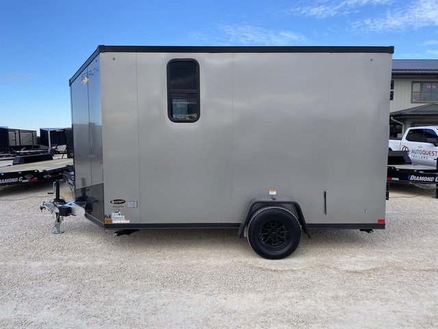 2024 Stealth 7' x 12' V-Nose Trailer -Camper Conversion in Cargo & Utility Trailers in Regina - Image 2