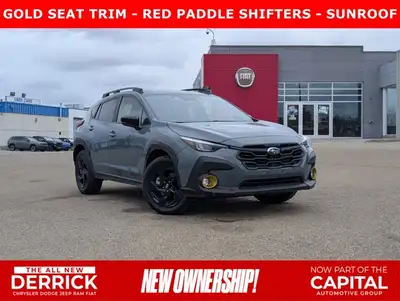 The pre-owned 2024 Subaru Crosstrek Onyx in Blue with a Grey interior delivers rugged versatility, m...