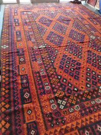 14'8 x 9'3 Handmade Afghan rug I Carpet